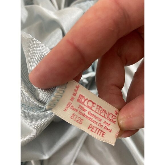 Vintage Rosa Pulea-Szule Lily Of France Front Tie bath Robe - Petite - Picture 8 of 12